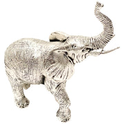 Silver Plated Family of Elephants Figurines